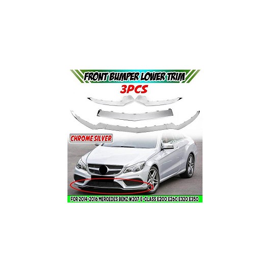 W207 フロント バンパー リップ ボディ キット スポイラー スプリッタ ディフューザー カバー 適用: メルセデス・ベンツ W207 A207 C207 Eクラス E320 E350 14-16 AL-MM-7918 AL Exterior parts for cars