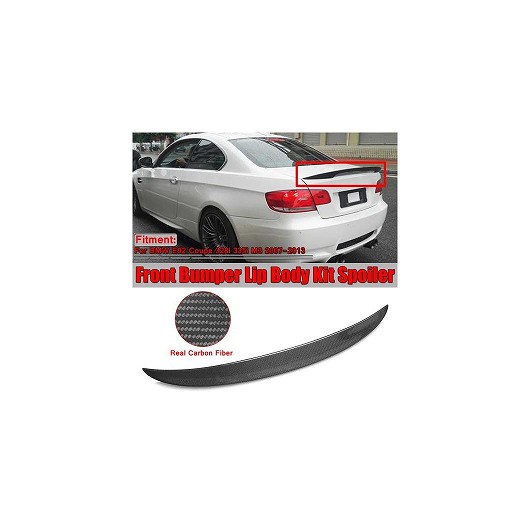 リアル カーボンファイバー ハイ キック リア トランク スポイラー ウイング リップ 適用: BMW E92 クーペ 328i 335i M3 2DR 2007-2013 レーシング スポイラー ウイング リップ AL-MM-8199 AL Exterior parts for cars|オートパーツエージェンシー2号店