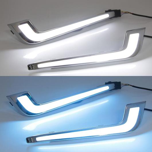 1セット LED デイタイム ランニング ライト 適用: キャデラック/CADILLAC XTS 2013 2014 2015 2016 2017 DRL フォグランプ カバー ドライビング ライト ホワイト イエロー ブルー AL-MM-8362 AL Car light
