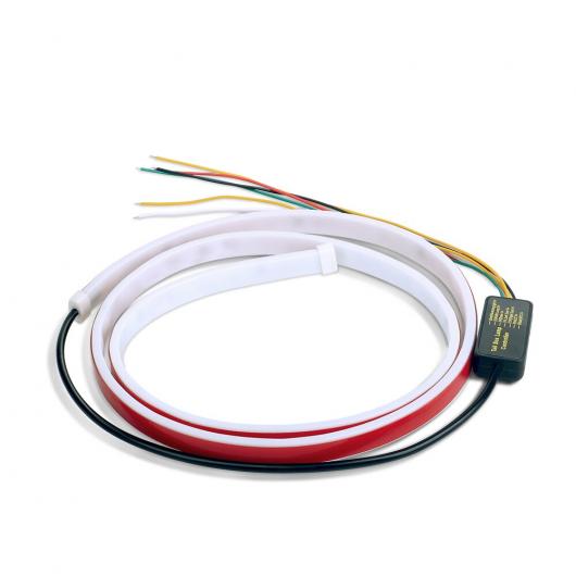 1.2M リア トランク テールライト ダイナミック ライト ウインカー ライト リバース ワーニング ランプ フローティング LED ストリップ 12V RGB アイスブルー・RGB 1.2m AL-MM-8440 AL Car light