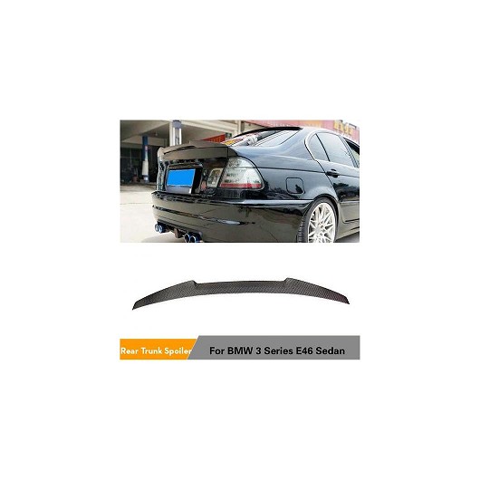 リア スポイラー 適用: BMW 3シリーズ E46 ベース セダン M3 4ドア 1998-2005 カーボンファイバー トランク リップ AL-MM-8202 AL Exterior parts for cars