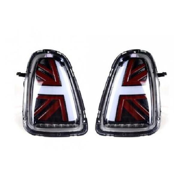 テールライト 適用: BMW ミニ R55 R56 R57 R61COOPER LED リア ランプ オート テール LED ランプ ユニオン ジャック スタイル リア 12W スモーク レッド バー～レッド AL-MM-8586 AL Car light
