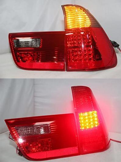 Al 適用 Bmw X5 E53 Led テールライト バック ランプ 1998 06 レッド ブラック 4ピース Al Mm 8604 祝日