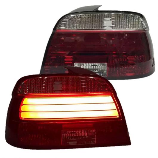 1ペア LED テールライト アセンブリ 適用: BMW E39 5シリーズ 520 525 528 530 535 540 1995-2002 リア ランプ バック ライト 2ピース AL-MM-8636 AL Car light