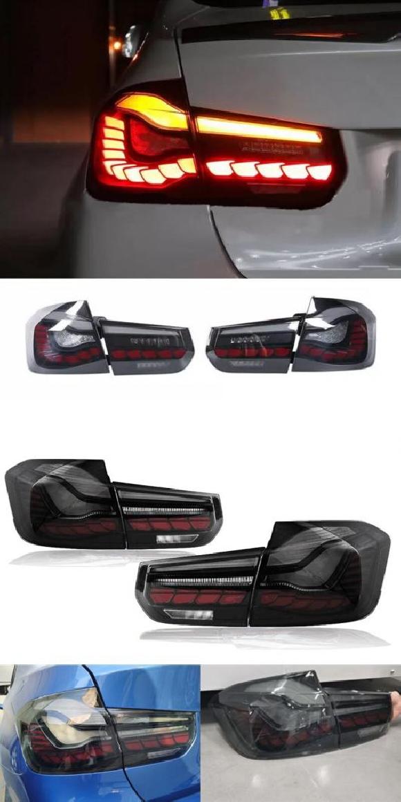 LED テール ライト 適用: BMW 3シリーズ F30 2013 2014 2015 2016 2017 2018 W/シーケンシャル インジケーター ウインカー リア ランプ 2ピース スモークB・2ピース スモークA AL-MM-8654 AL Car light