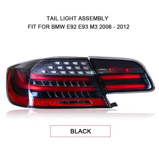 1ペア LED テール ランプ 適用: BMW E92 E93 M3 330 335 2006-2012 レッド スモーク ブラック LED テール ランプ チューニング シグナル ブレーキ ライト リバース ライト スモーク AL-MM-8731 AL Car light