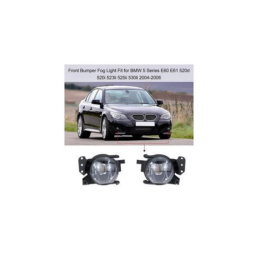 ロント バンパー フォグライト 適用: BMW 5シリーズ E60 E61 520D 520I 523LI 525LI 530LI 2004-2006 AL-MM-8712 AL Car light|オートパーツエージェンシー2号店