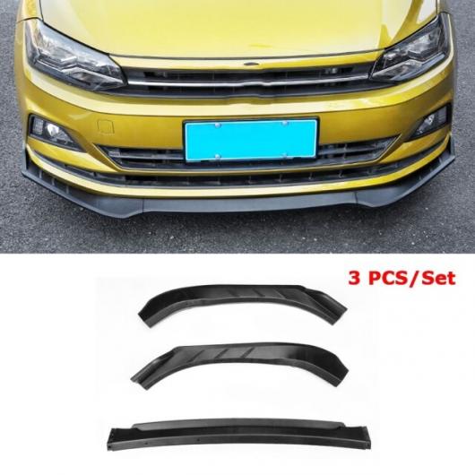 ABS フロント バンパー リップ スポイラー 適用: フォルクスワーゲン/VOLKSWAGEN VW ポロ プラス 2019 ヘッド チン シャベル プロテクター 3ピース 4ピース 3ピース AL-NN-0673 AL Exterior parts for cars