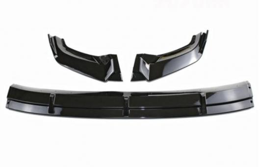 適用: フォルクスワーゲン/VOLKSWAGEN ティグアン アクセサリー 3ピース フロント バンパー スプリット リップ ボディ キット スポイラー ディフューザー デフレクター 2017-21 ブライトブラック AL-NN-0684 AL Exterior parts for cars
