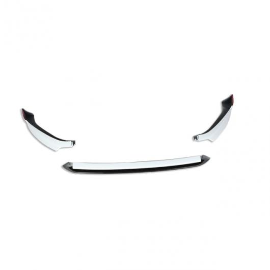PP ブラック ホワイト レッド ペイント フロント バンパー リップ スプリッター 適用: VW フォルクスワーゲン/VOLKSWAGEN ゴルフ 7.5 スタンダード ハッチバック 4ドア 2018 2019 ブラック×ホワイト AL-NN-0704 AL Exterior parts for