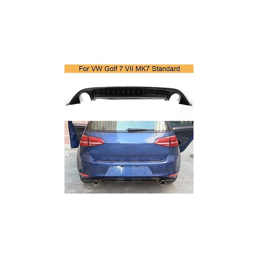 リア バンパー ディフューザー リップ スポイラー 適用: フォルクスワーゲン/VOLKSWAGEN VW ゴルフ 7 VII MK7 スタンダード 2014-2017 PP デュアル エキゾースト 1 AL-NN-0821 AL Exterior parts for cars