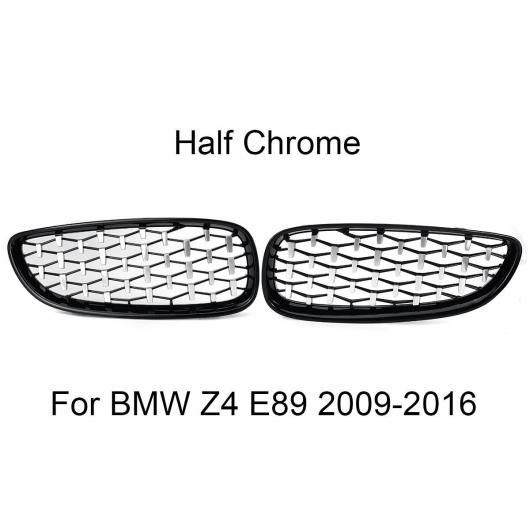 ペア フロント ひし形 グリル 適用: BMW Z4 E89 2009 2010 2011 2012 2013 2014 15 2016 ハーフ クローム AL-NN-0988 AL Exterior parts for cars