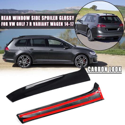 リア ウインドウ サイド スポイラー カナード カナード スプリッタ 適用: VW ゴルフ 7 R ヴァリアント ワーゲン 2014 2015 16-2017 カーボン調 AL-NN-1045 AL Exterior parts for cars