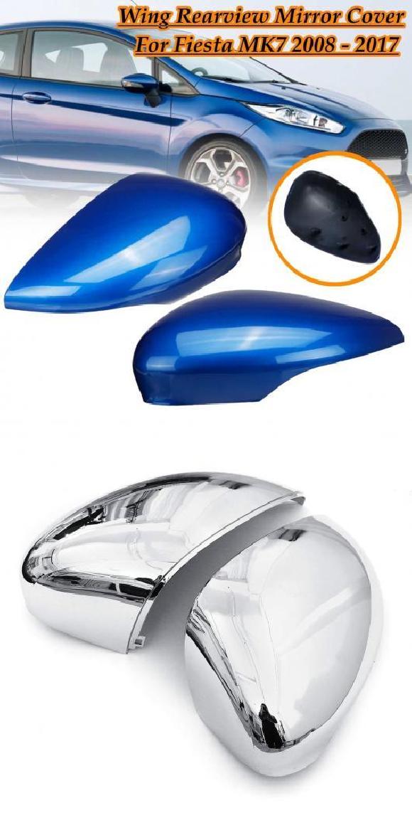 カーボン ファイバー ウイング ドア バックミラー ミラー カバー 適用: フォード/FORD フィエスタ MK7 2008 2009 2010 2011 2012 2013 2014 2015 2016 ブルー ペア・光沢 ペア AL-NN-1122 AL Exterior parts cars