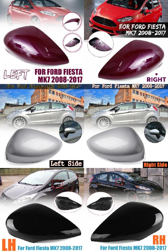 カーボン ファイバー ウイング ドア バックミラー ミラー カバー 適用: フォード/FORD フィエスタ MK7 2008 2009 2010 2011 2012 2013 2014 2015 パープル 左~光沢ブラック 右 AL-NN-1122 AL Exterior parts cars|オートパーツエージェンシー2号店
