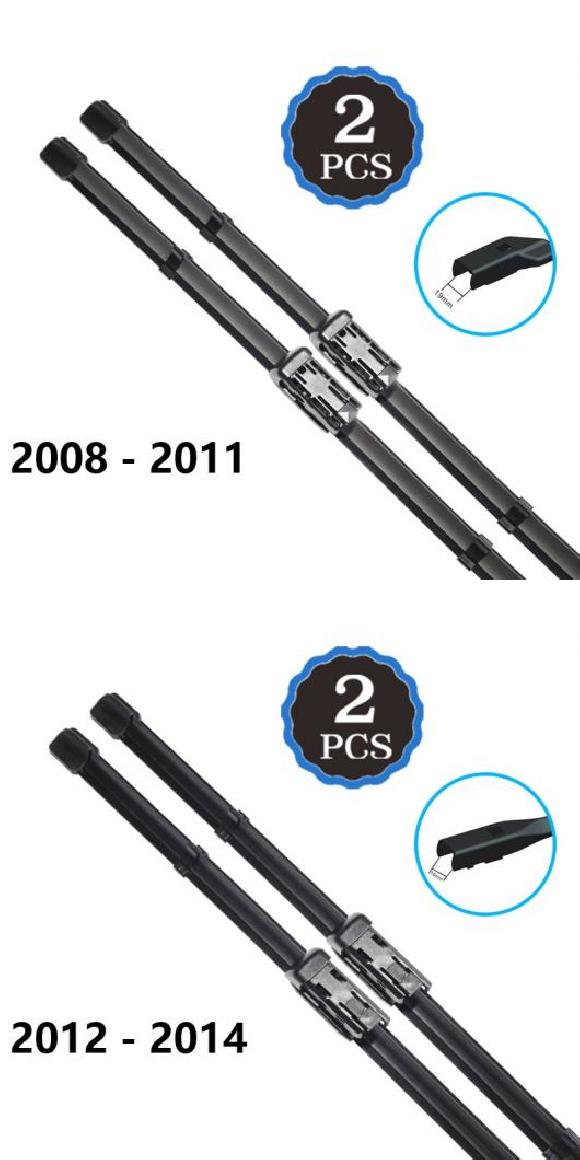 ワイパー ブレード 適用: フォルクスワーゲン/VOLKSWAGEN VW パサート CC 2009 2010 2011 2012 2013 2014 2008-2011・2012-2014 AL-NN-1433 AL Car parts