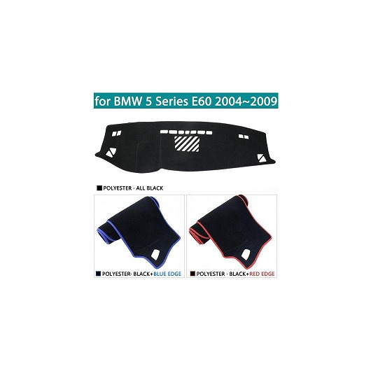ダッシュボード カバー ダッシュマット 適用: BMW 5シリーズ E60 2004 2005 2006 2007 右ハンドル用・左ハンドル用 ポリエステル レッド エッジ～ポリエステル ブラック エッジ AL-NN-1359 AL Interior parts for cars