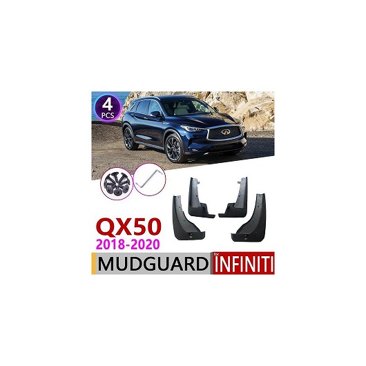 マッド ガード フラップ 泥よけ 4ピース フロント リア 適用: インフィニティ/INFINITI QX50 P71A 2018 2019 2020 AL-NN-2116 AL Exterior parts for cars