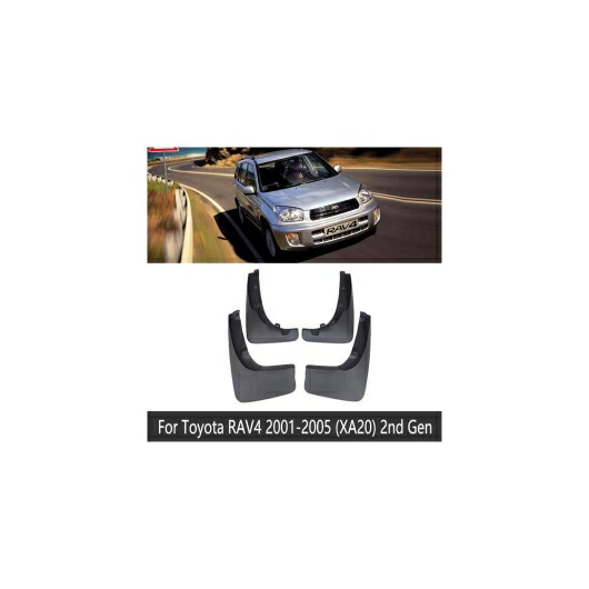 マッド ガード フラップ 泥よけ 適用: トヨタ RAV4 RAV 4 XA20 20 XA30 30 XA40 40 XA50 50 2001～2020 2001-2005 XA20 AL-NN-2240 AL Exterior parts for cars