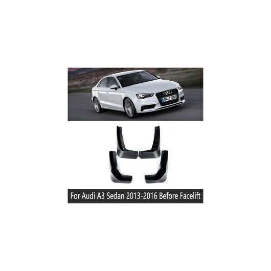 マッド ガード フラップ 泥よけ 適用: アウディ/AUDI A3 セダン サルーン 2013~2019 2014 2015 2016 2017 2018 適用: フェイスリフト AL-NN-2283 AL Exterior parts for cars|オートパーツエージェンシー2号店