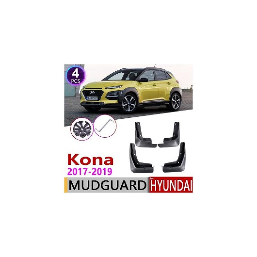 マッド ガード フラップ 泥よけ 4ピース フロント リア 適用: ヒュンダイ/現代/HYUNDAI コナ カウアイ 2017 2018 2019 AL-NN-2148 AL Exterior parts for cars