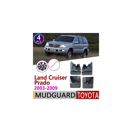 マッド ガード フラップ 泥よけ 適用: トヨタ ランドクルーザー プラド LC120 FJ120 120 2003～2009 2004 2005 200 AL-NN-2195 AL Exterior parts for cars