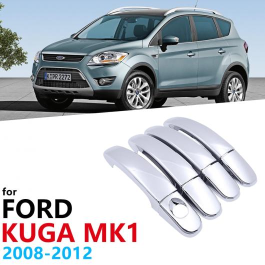 ABS クローム アウター ドア ハンドル カバー ステッカー 適用: フォード/FORD クーガ MK1 2008 2009 2010 2011 2012 カバー ドア 保護 AL-NN-2543 AL Exterior parts cars｜オートパーツエージェンシー2号店