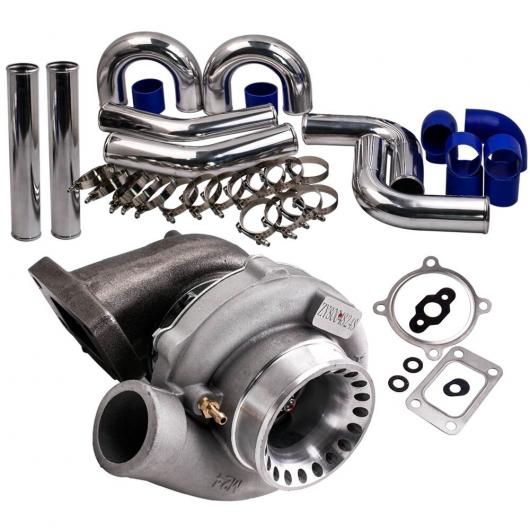GT35 GT3582 ターボ 適用: オール 4/6 シリンダー 2.5L-6.0L エンジン+3 76mm インタークーラー パイプ ユニバーサル ターボチャージャー AL-NN-3261 AL Car parts