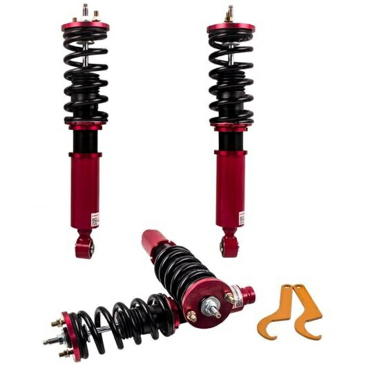 4ピース サスペンション ストラット ショック アブソーバー コイルオーバー キット 調整可能 ダンパー + 高さ 適用: ホンダ CR-V EX LX SE 1996-2001 AL-NN-3888 AL Car parts