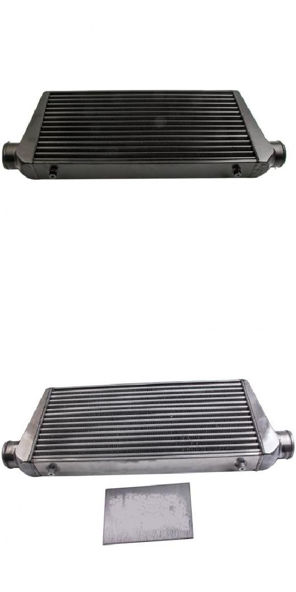 1ピース ユニバーサル 合金 コア インタークーラー 3 イン/アウト 600 X 300 X 76 ブラック ブラック・シルバー AL-NN-4764 AL Car parts