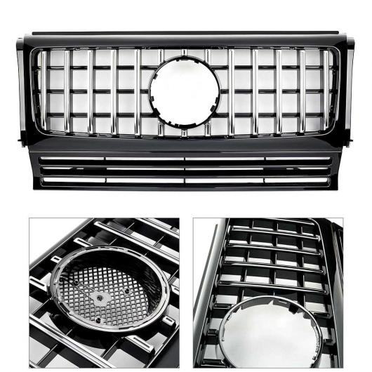 フロント メッシュ グリル アッパー グリル 適用: メルセデス・ベンツ W463 Gクラス G550 G500 G350 1990-2010 2011 2012 2013 2014 2015 2016 AL-NN-5319 AL Exterior parts for cars