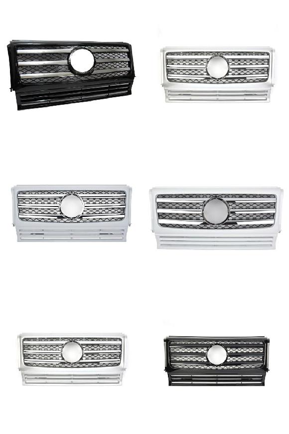 1990-2018 適用: メルセデス・ベンツ Gクラス W463 グリル エンブレム G550 G500 G350 G63 スタイリング フロント バンパー レーシング グリル ブラック～オール ブラック AL-NN-5320 AL Exterior parts for cars｜オートパーツエージェンシー2号店
