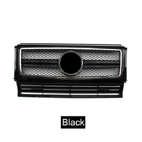 適用: W463 シルバー メッシュ グリル ベンツ Gクラス G320 G55 13-16 ABS フロント バンパー フロント グリル ブラック・シルバー AL-NN-5607 AL Exterior parts for cars
