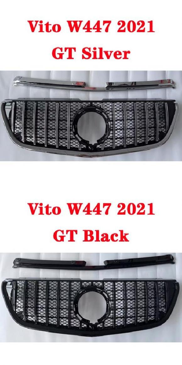 スタイリング ミドル グリル 適用: メルセデス・ベンツ VITO Vクラス W447 V250 V260 ABS プラスチック フロント GT バンパー グリル バーチカル バー スタイル 1・スタイル 2 AL-NN-6083 AL Exterior parts for cars｜オートパーツエージェンシー2号店