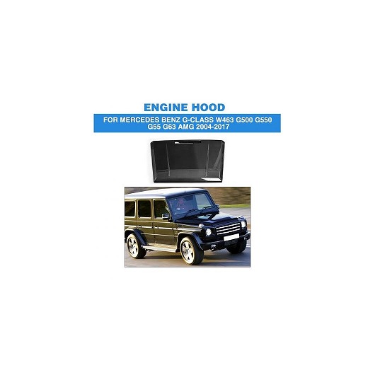 カーボンファイバー フロント エンジン フード カバー 適用: メルセデス・ベンツ Gクラス W463 G500 G550 G55 G63 AMG SUV 04-17 AL-NN-5969 AL Exterior parts for cars