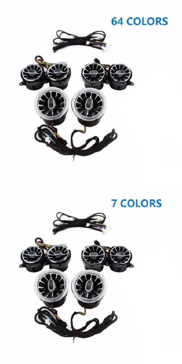 LED ノズル ランプ 適用: ベンツ A/C/E/S/V/CLA/GLA/GLC クラス W176 W205 W213 W222 W447 W117 W156 X253 通気口 タービン ライト W222 64カラー・W222 7カラー AL-NN-7855 AL Car parts|オートパーツエージェンシー2号店