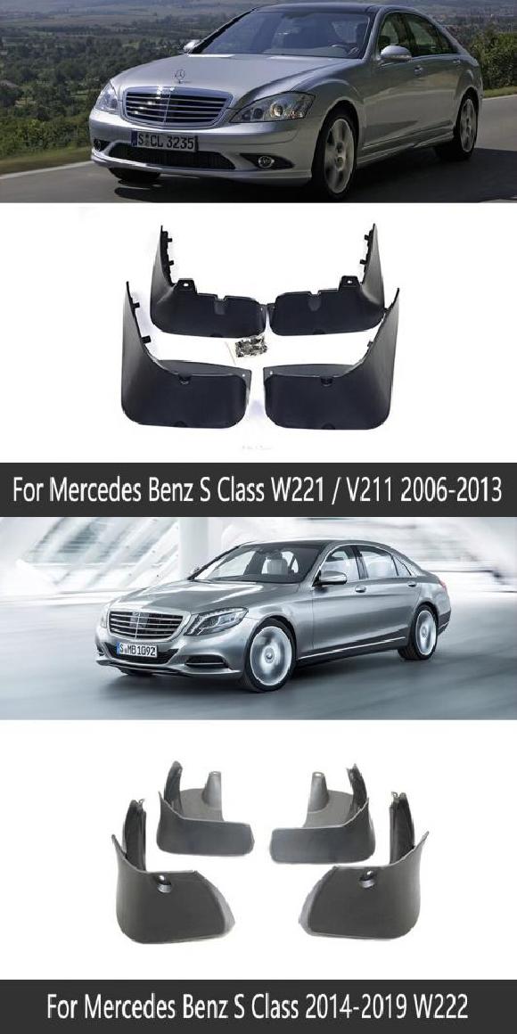 泥除け マッドフラップ 適用: メルセデス・ベンツ S クラス W221 V221 W222 2006~2019 フェンダー マッド ガード スプラッシュ フラップ 2006-2013 W221・2014-2019 W222 AL-NN-8090 AL Exterior parts for cars