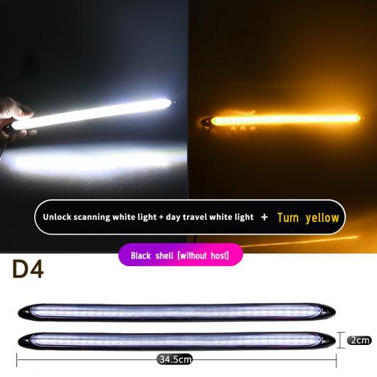 12V LED ライト ストリップ DRL デイタイム ランニング ライト ストリップ フレキシブル LED ヘッドライト サーフェス 装飾 ランプ 適用: テスラ/TESLA モデル 3 S X D4 ホワイト イエロー AL-OO-1045 AL Car light