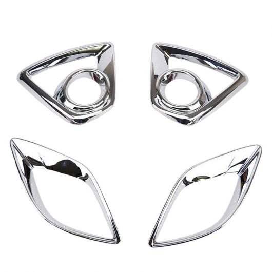 フロント＆リア バンパー フォグライト ランプ カバー テール ライト フレーム トリム 適用: マツダ CX-5 CX5 2013 2014 2015 シルバー AL-NN-8672 AL Exterior parts for cars
