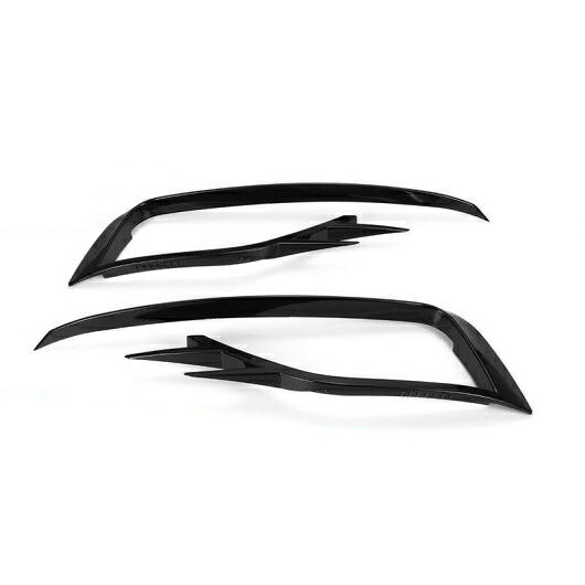 光沢ブラック フロント フォグライト ランプ トリム カバー 適用: ゴルフ 7.5 MK7.5 18-20 ブラック AL-NN-9009 AL Exterior parts for cars