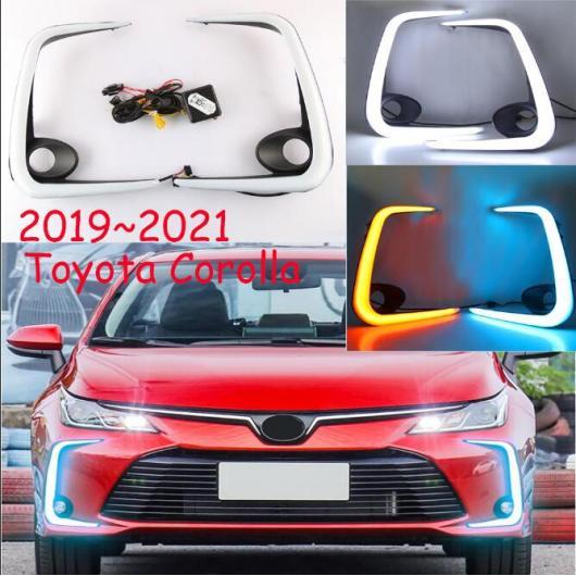 バンパー ヘッドライト 適用: カローラ デイタイム ライト アルティス 2019-2021 DRL LED ヘッドランプ フォグ ホワイト イエローブルー トヨタ カローラ 2019-2021 AL-OO-0006 AL Car light