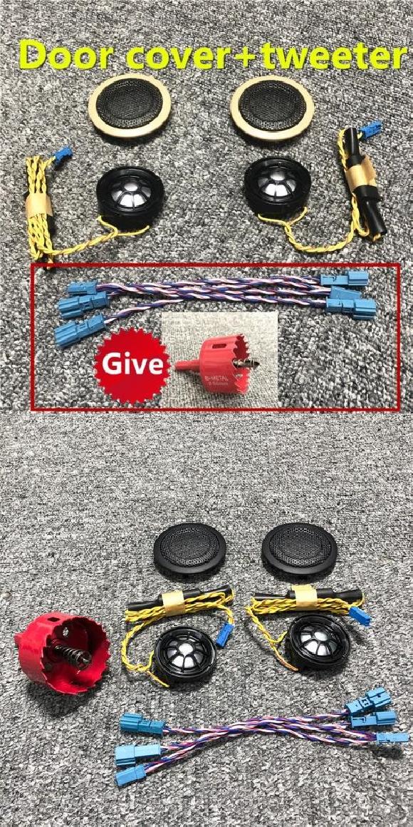 適用: BMW F48 F39 F32 F45 F46 ミニ F60 2 X1 X2 X5 X6シリーズ リア ツイーター カバー トレブル オーディオ 2 ツイーター 2ベージュカバー・2 ツイーター 2ブラックカバー 12V AL-NN-9259 AL Car parts