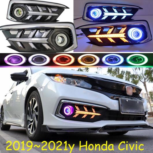 2019-2021 ヘッドランプ 適用: ホンダ シビック デイタイム ライト ヘッド ランプ LED DRL ハロゲン フォグ ヘッドライト タイプ001 ホンダ シビック 2019-2021 LED HID フォグ AL-OO-0200 AL Car light