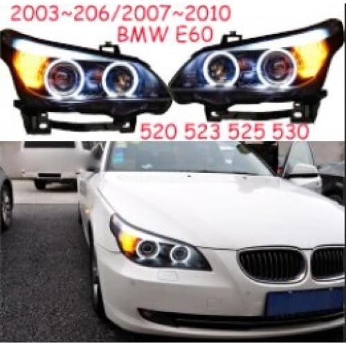 2ピース 適用: E60 ヘッドライト 2003-2007 520I 525i 530i ヘッド ランプ オート LED DRL HI/LO ビーム HID キセノン BI レンズ ヘッドライト 2ピース BMW E60 2ピース 2003-2007 AL-OO-0320 AL Car light