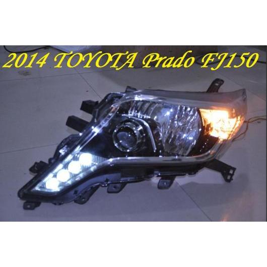 2ピース プラド FJ150 LC150 2700 4000 ヘッドライト フロント ライト 適用: ヘッド ランプ 2014-2016 モデル2 2ピース トヨタ クルーザー プラド 2014-2016 LC120 2700 4000 AL-OO-0370 AL Car light