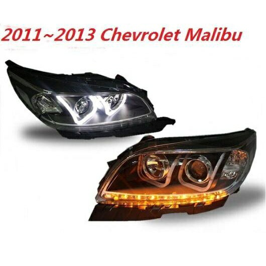 適用: シボレー/CHEVROLET マリブ ヘッドライト 2016-2018/2012-2015 DRL BI キセノン レンズ HI LO パーキング HID 2012-2015 シボレー マリブ 2ピース ヘッドライトバルブなし AL-OO-0417 AL Car light