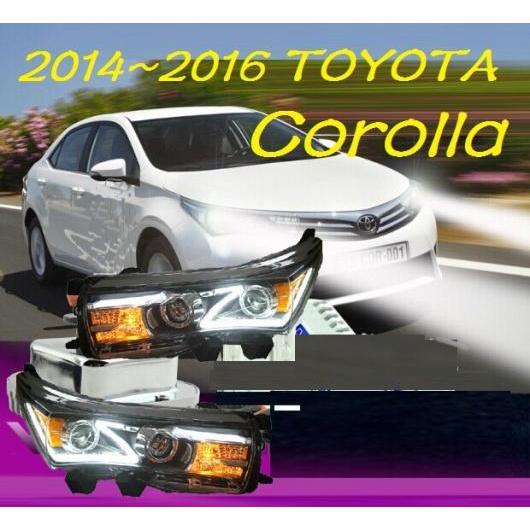 適用: カローラ ヘッドライト アルティス 2014 2015 LED テールライト DRL HID バルブ BI キセノン レンズ ハイ ロー ビーム HID ヘッドライト 2ピース トヨタ カローラ 2014-2015 AL-OO-0427 AL Car light