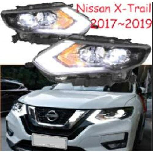 2ピース ヘッド ライト 適用: X-トレイル ローグ ヘッドライト 2017-2019/2014-2016 X トレイル エクストレイル DRL HI LO HID 2017-2019 日産 X-TRAIL ローグ バルブ ヘッドライト AL-OO-0505 AL Car light