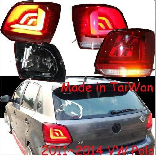 2ピース ポロ テール ライト 適用: 2011-2017 テールライト LED ランプ リア トランク DRL+ブレーキ+リバース+ウインカー モデル1スタイル VW ポロ 2011-2017 1セット 2ピース AL-OO-0522 AL Car light