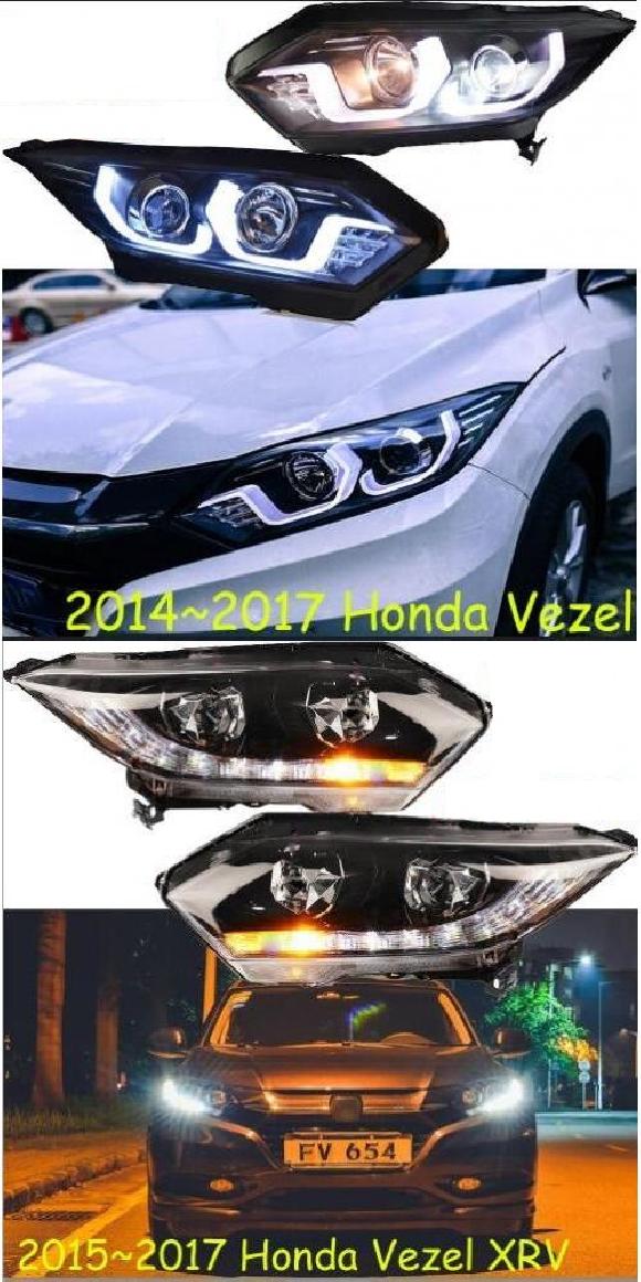 XRV ヘッドライト ベゼル/ヴェゼル DRL 2ピース バンパー ランプ 適用: HRV HID キセノン ヘッド BI-キセノン モデル1・モデル2 ホンダ XRV ベゼル/ヴェゼル 2014-2017 AL-OO-0395 AL Car light